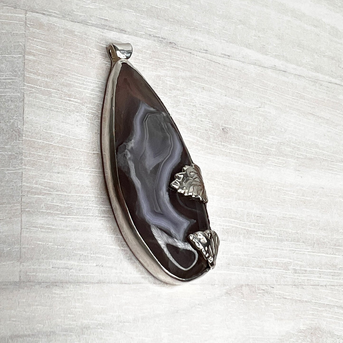 Agate pendant SS - DivineGemCat
