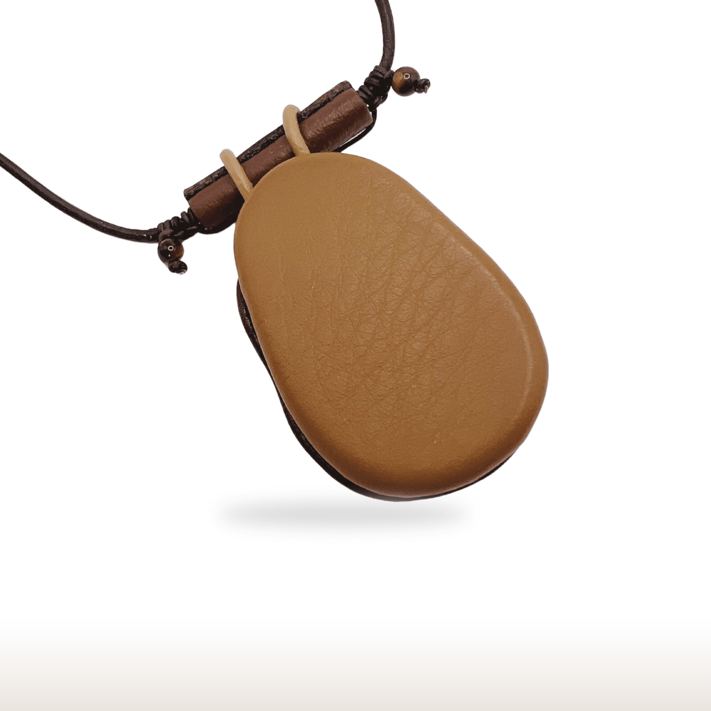 Druzy Agate Leather Necklace - DivineGemCat