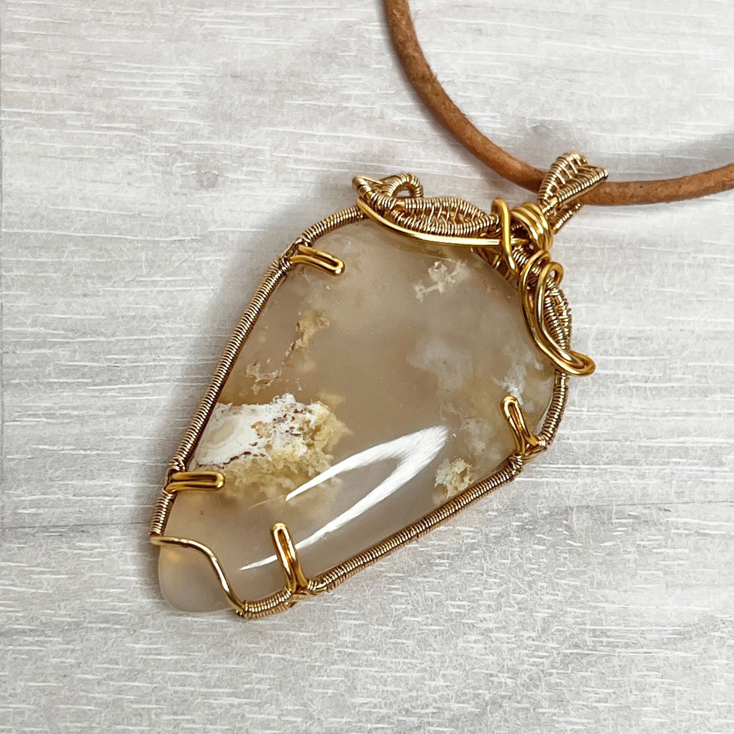 Agate golden wire - DivineGemCat