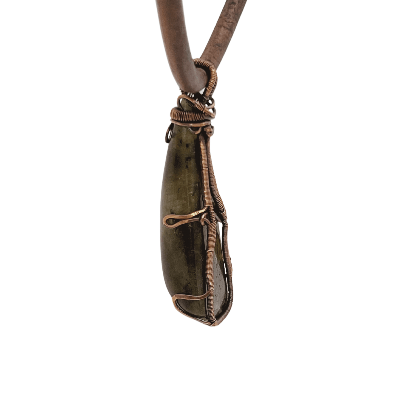 Wire - Wrapped Labradorite Necklace - DivineGemCat