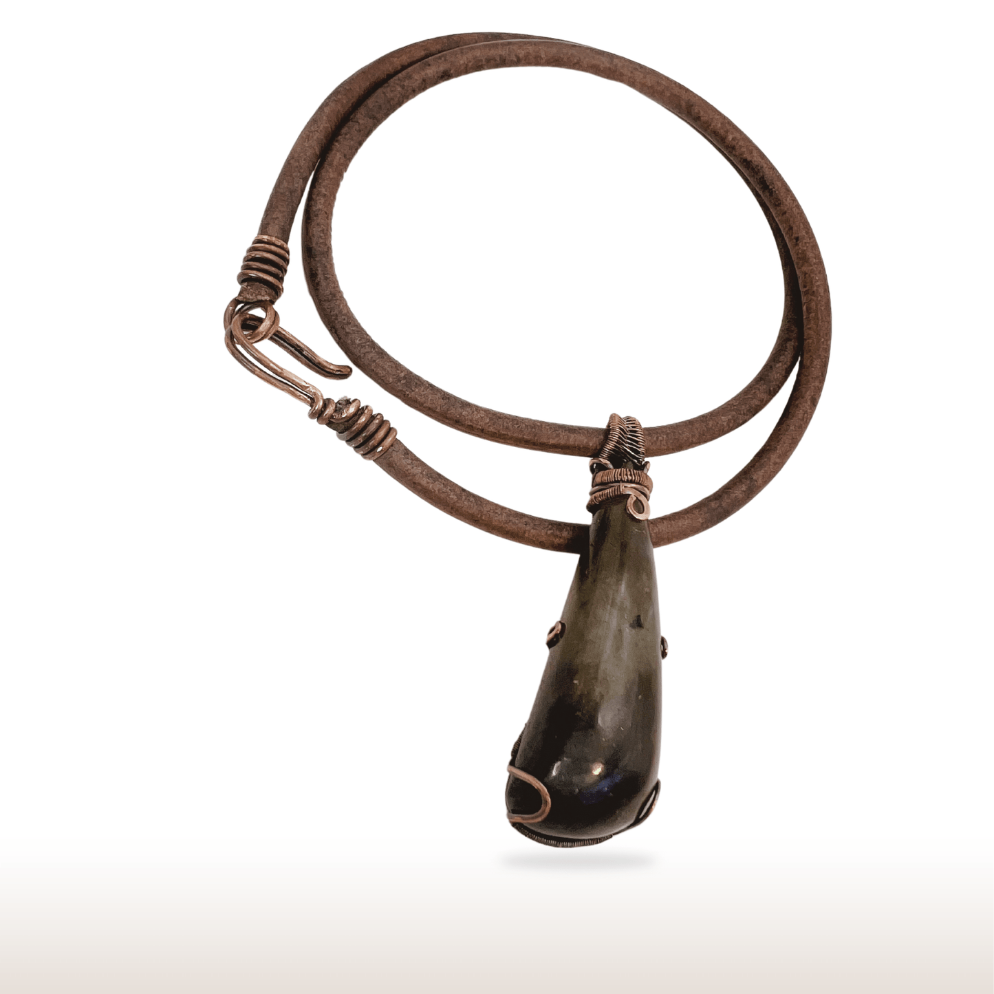 Wire - Wrapped Labradorite Necklace - DivineGemCat