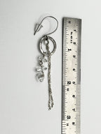 Clear Quartz Drop Earrings with Stirling Silver Findings. - DivineGemCat