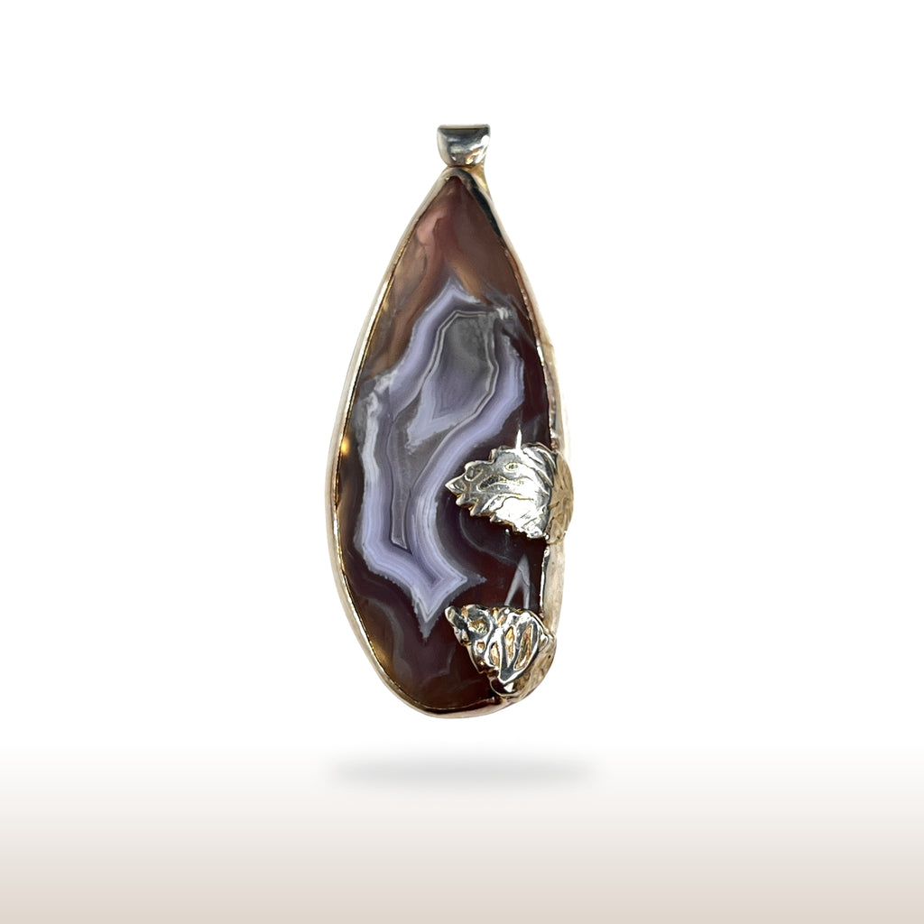 Agate Gemstone in Sterling Silver - DivineGemCat