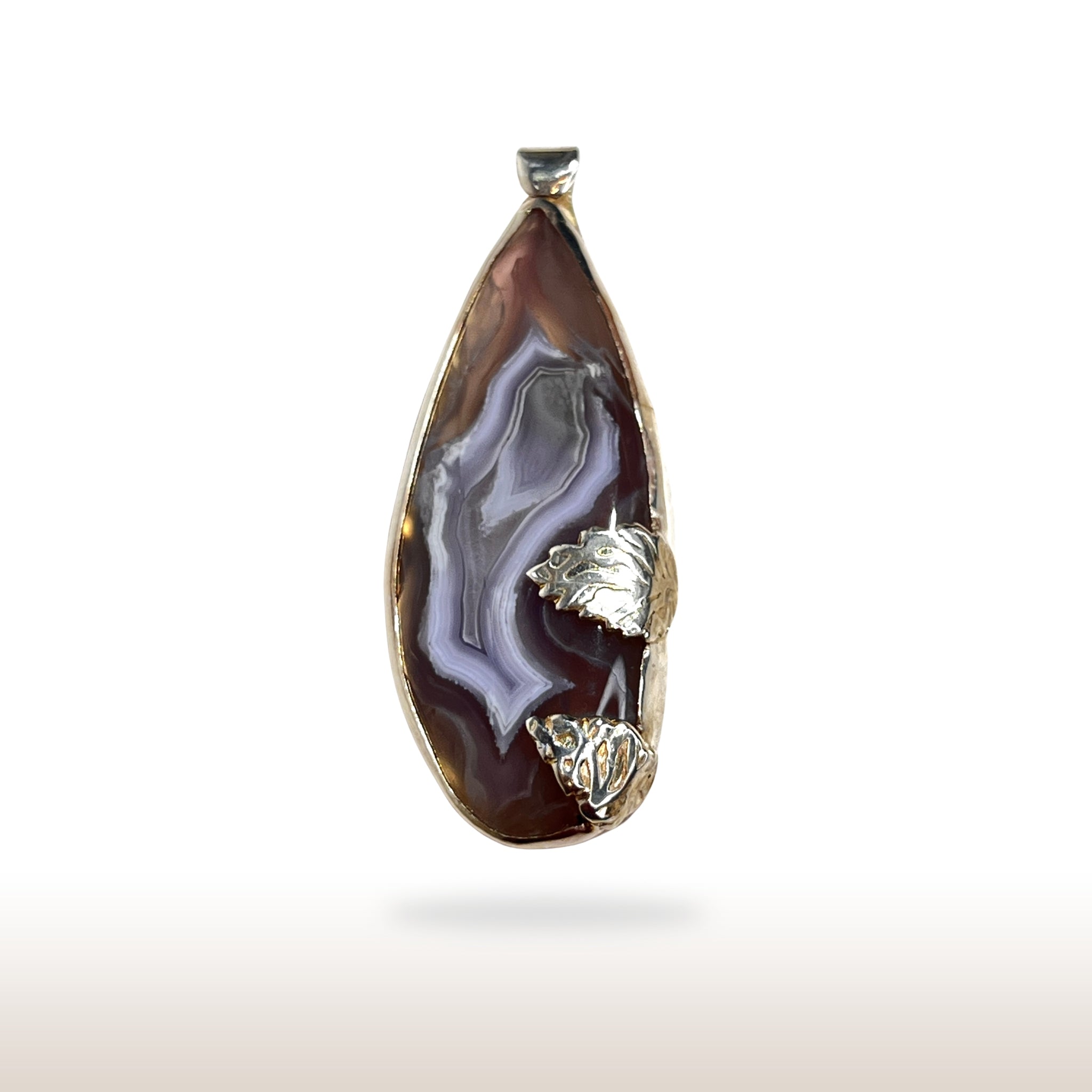 Agate Gemstone in Sterling Silver - DivineGemCat