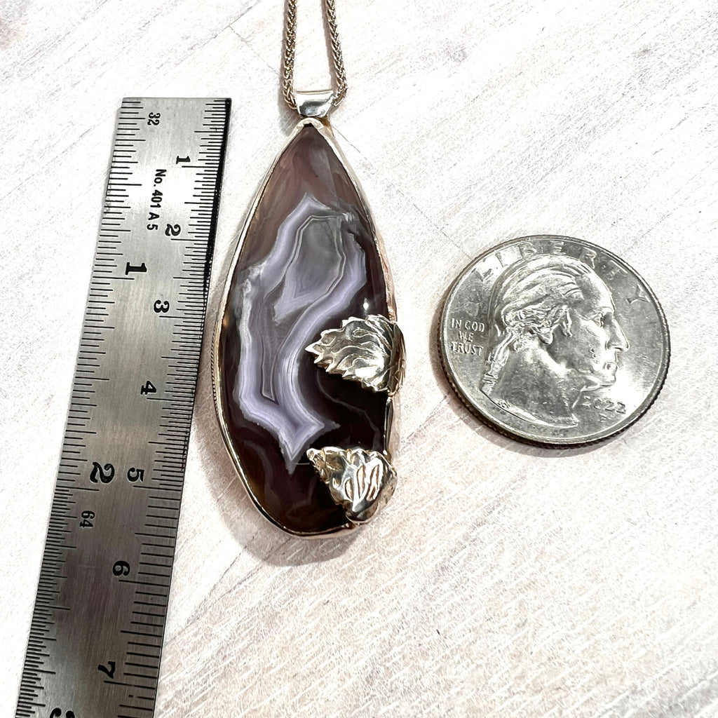 Agate Gemstone in Sterling Silver - DivineGemCat