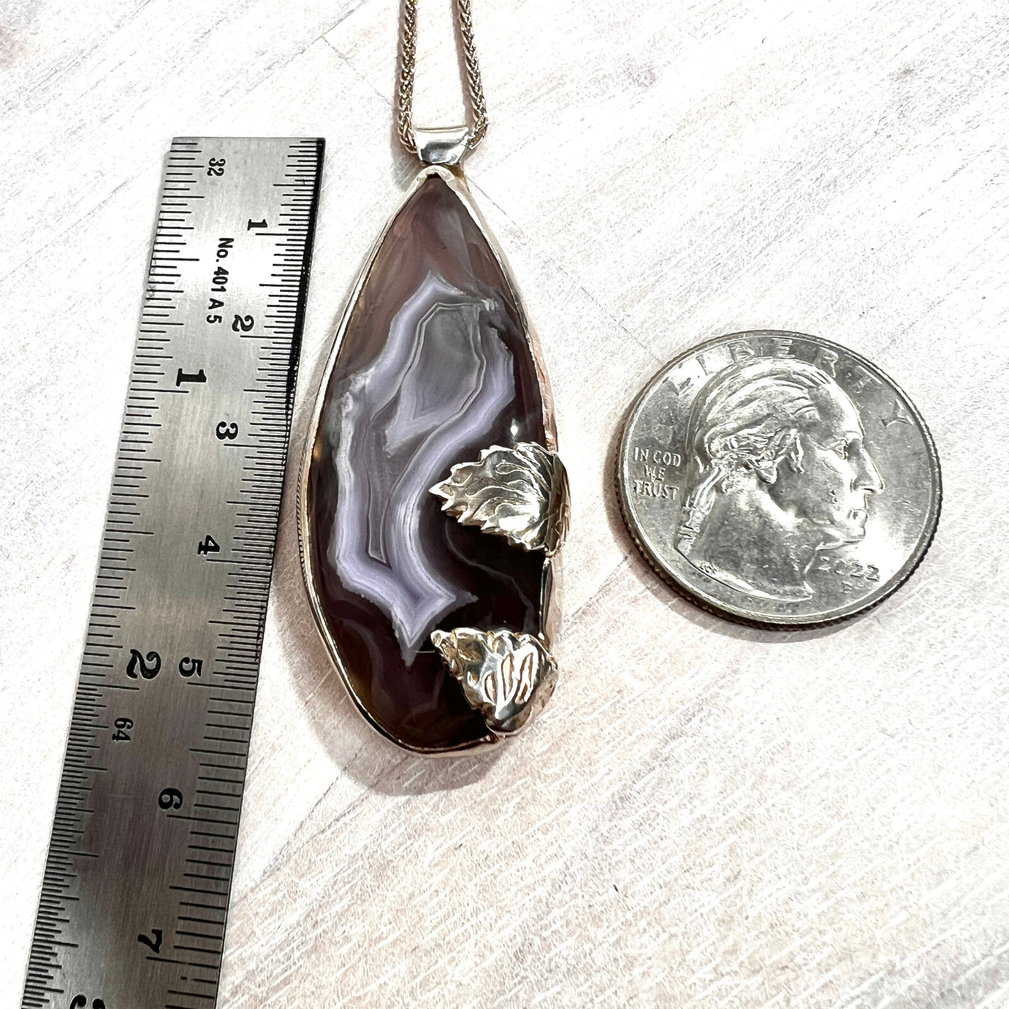 Agate Gemstone in Sterling Silver - DivineGemCat