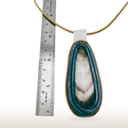 Amethyst leather necklace - DivineGemCat