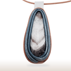 Amethyst leather necklace - DivineGemCat