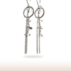 Clear Quartz Drop Earrings with Stirling Silver Findings. - DivineGemCat