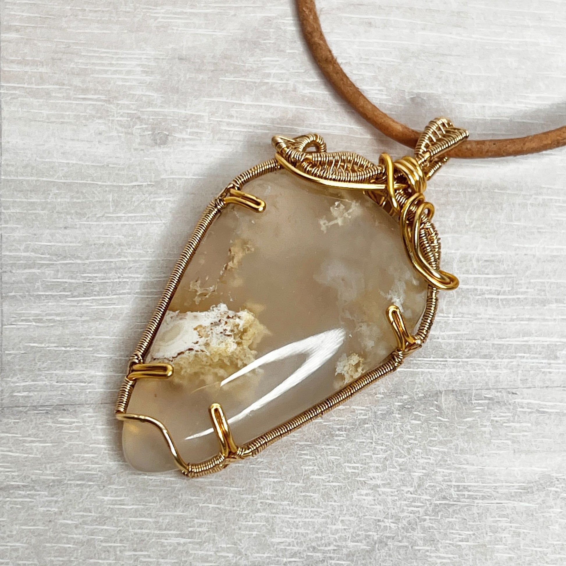 Agate golden wire - DivineGemCat
