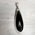 Blue Tiger eye pendant SS - DivineGemCat