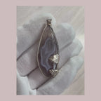 Agate Gemstone in Sterling Silver, Gift for Her