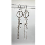 Clear Quartz Drop Earrings with Stirling Silver Findings. - DivineGemCat