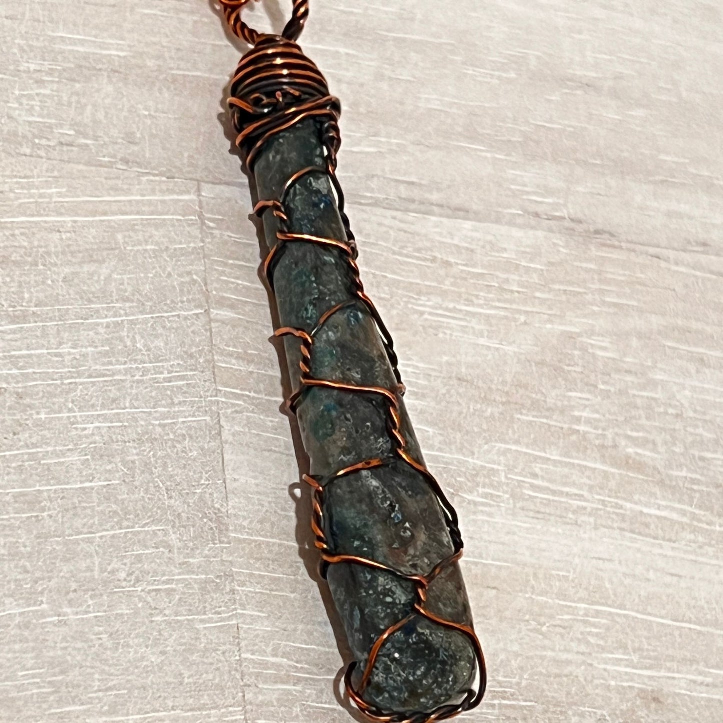 Wire wrapped natural stone - DivineGemCat