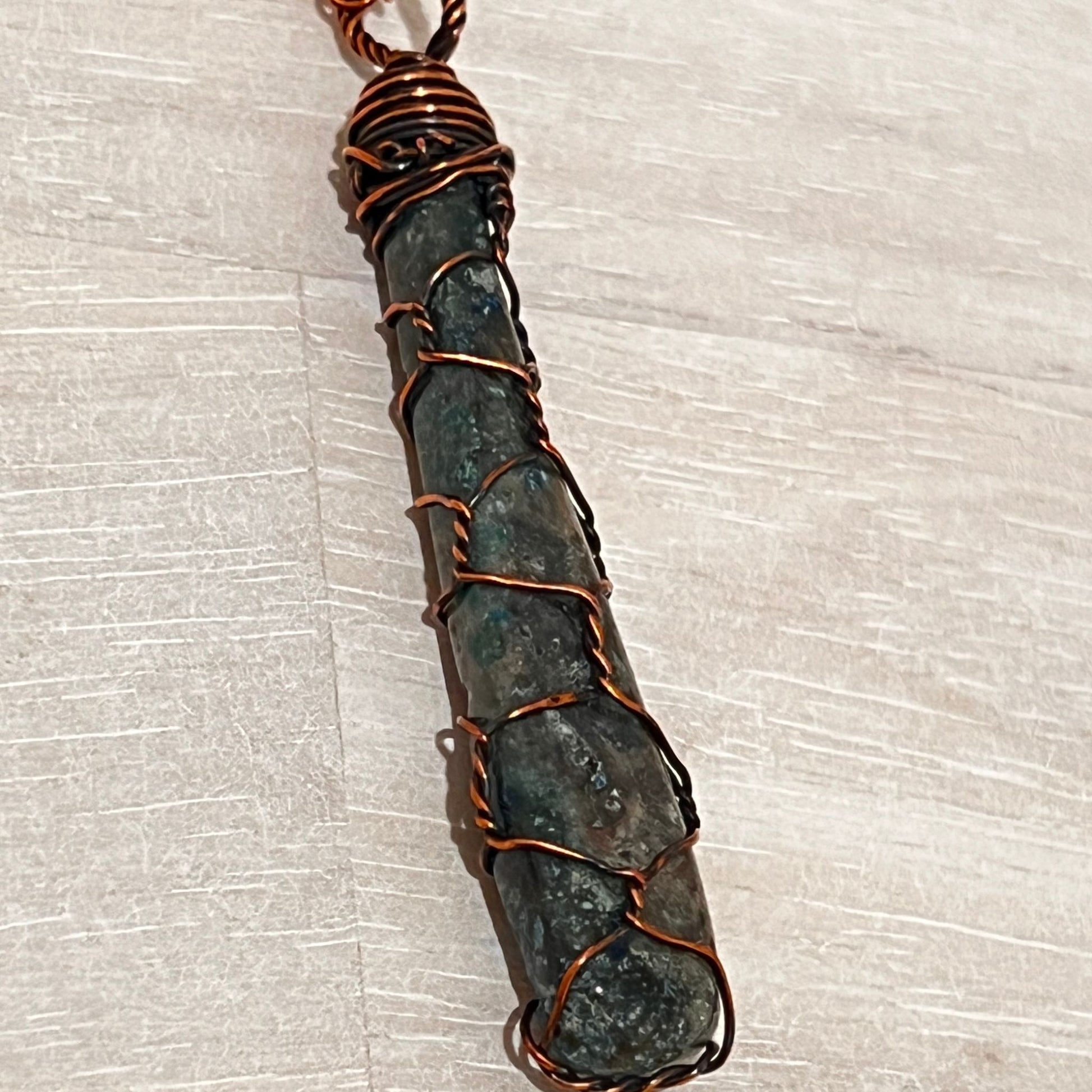 Wire wrapped natural stone - DivineGemCat